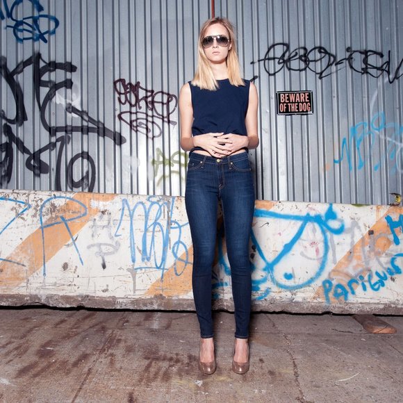 NWOT JOIE Navy Denim Skinny Leggings Jeans Pants Sz US 26 Made in USA MSRP $208 - Picture 13 of 16